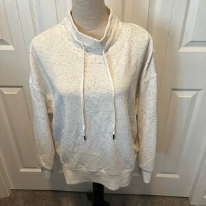 Varley Double Soft Oakdale Sweat size M Cozy White Speckled Hoodie